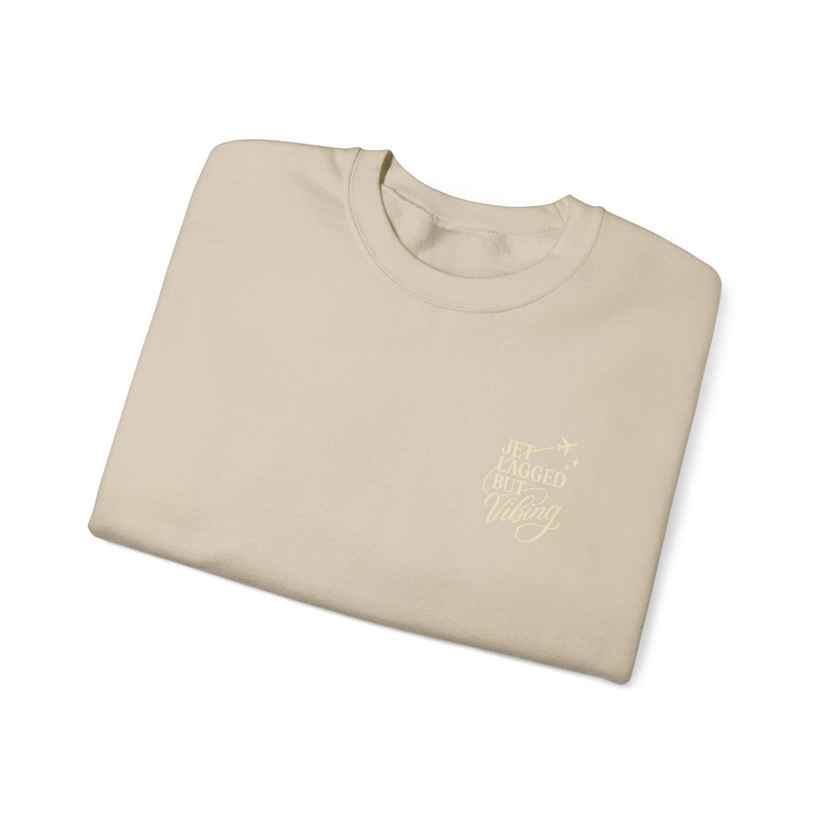 Jet Set Revel Crewneck Sweatshirt | Travel Typography, Airplane Graphic