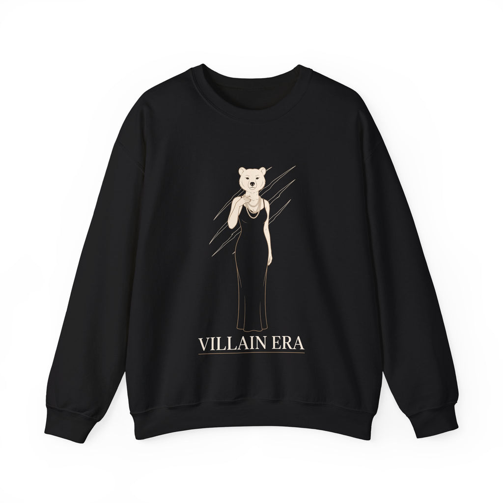 Villain Era Bear Sweatshirt: Glam Halloween Crewneck