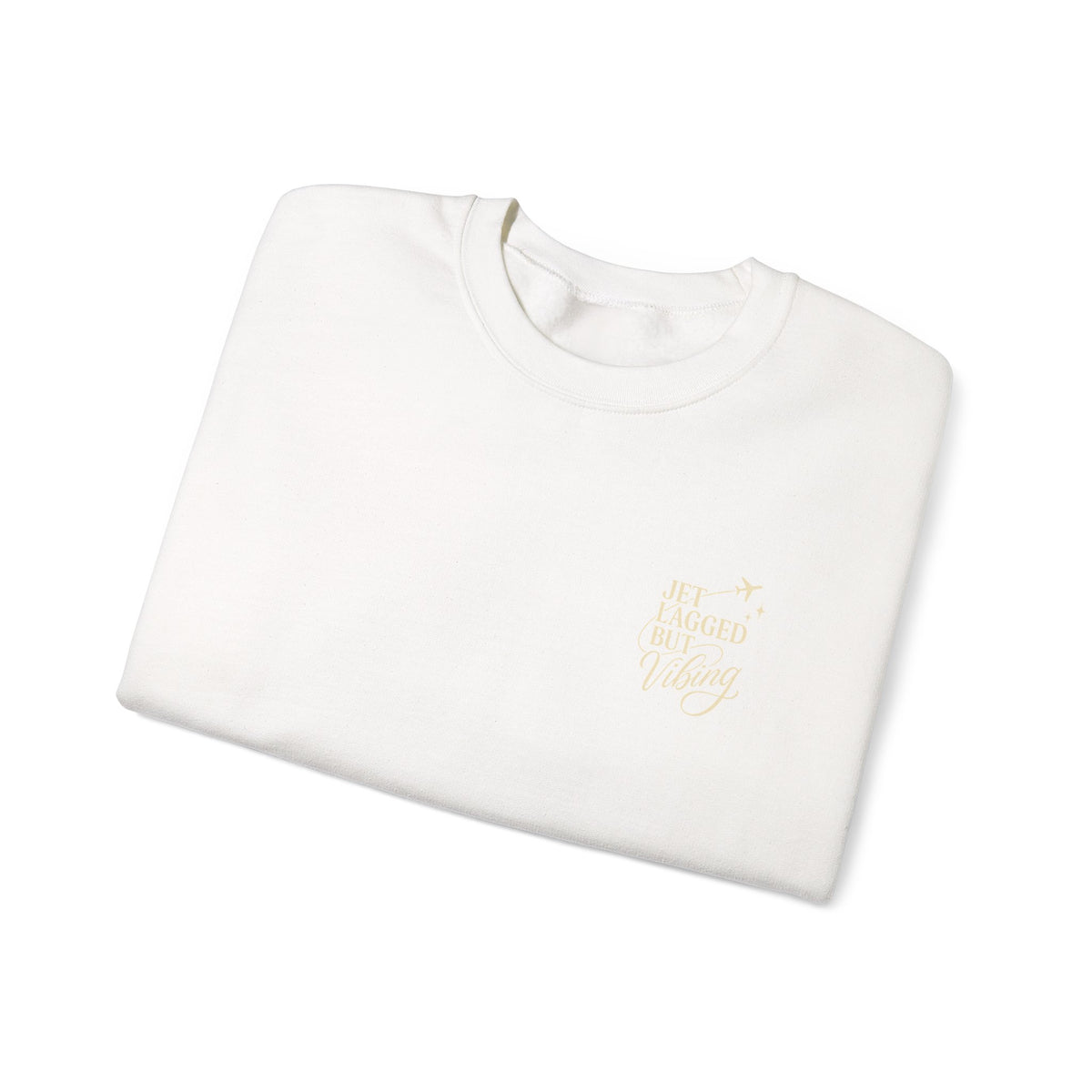 Jet Set Revel Crewneck Sweatshirt | Travel Typography, Airplane Graphic