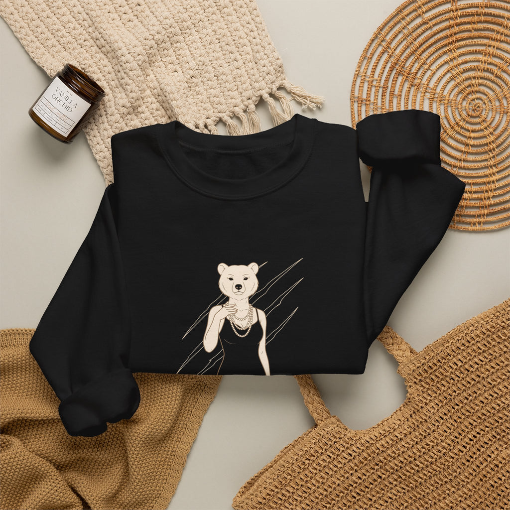 Villain Era Bear Sweatshirt: Glam Halloween Crewneck