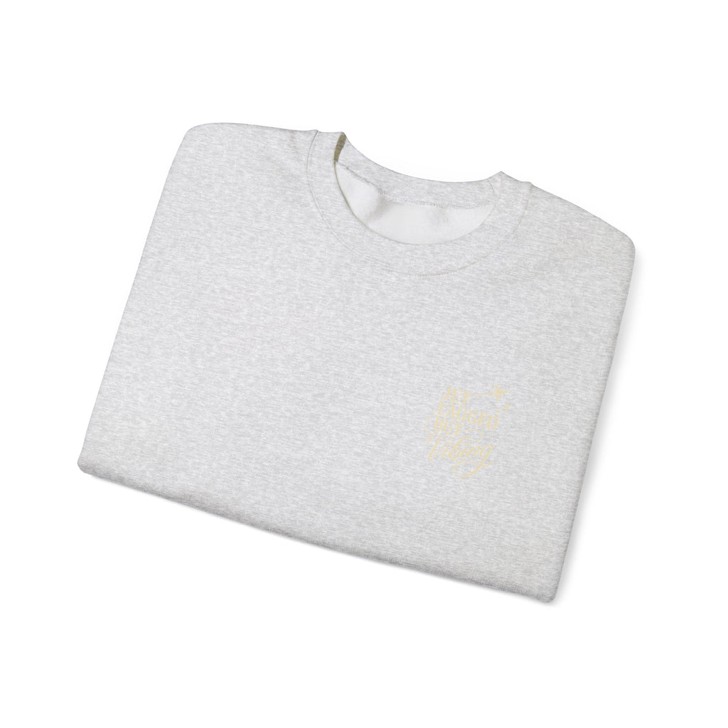 Jet Set Revel Crewneck Sweatshirt | Travel Typography, Airplane Graphic