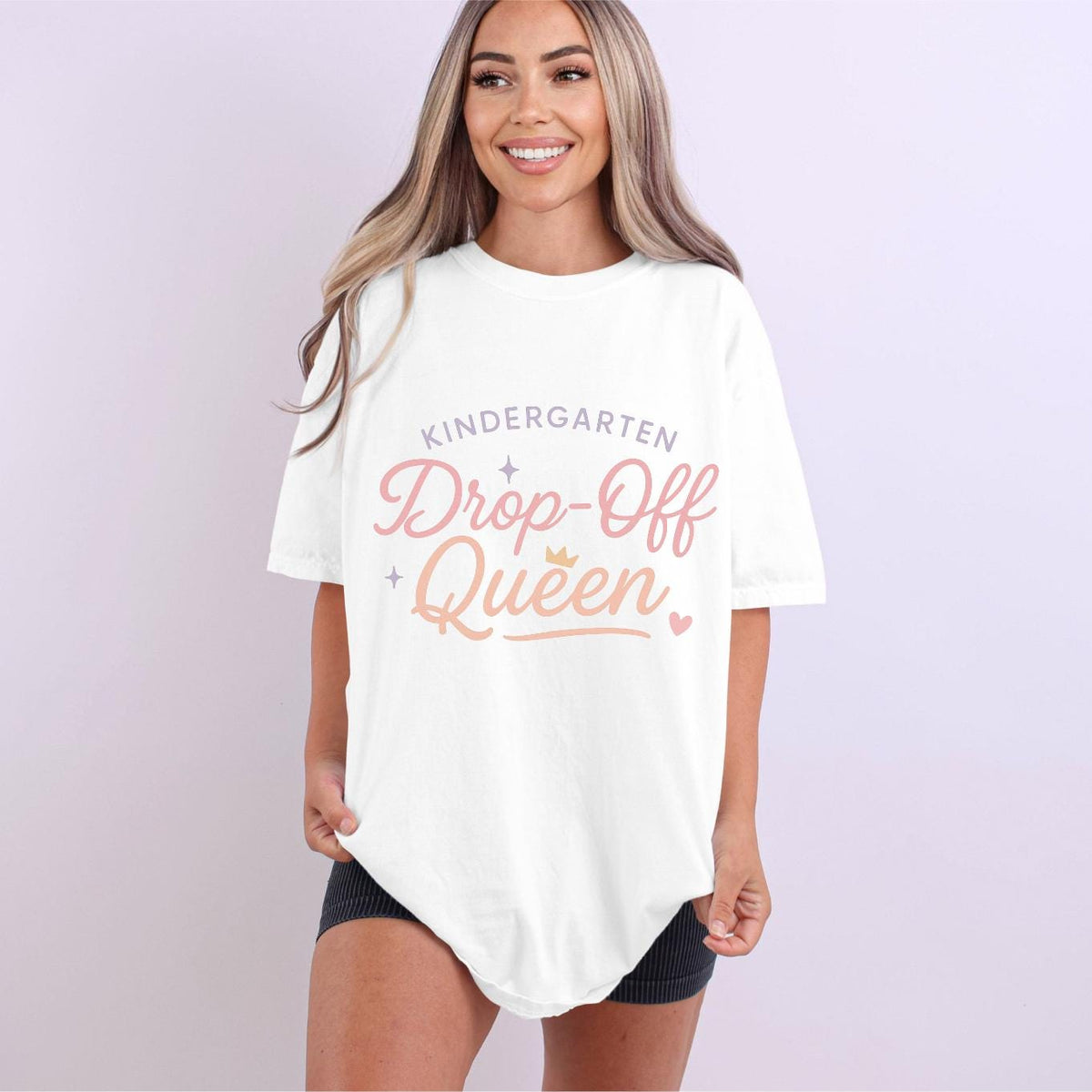 Kindergarten Drop-Off Queen Tee