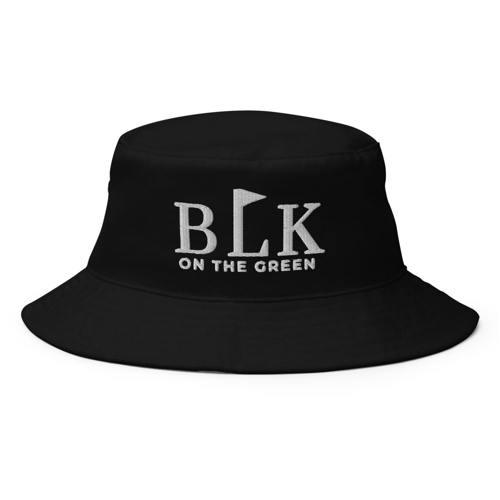 The Sunday Bucket, black, BLK on the Green embroidered mark