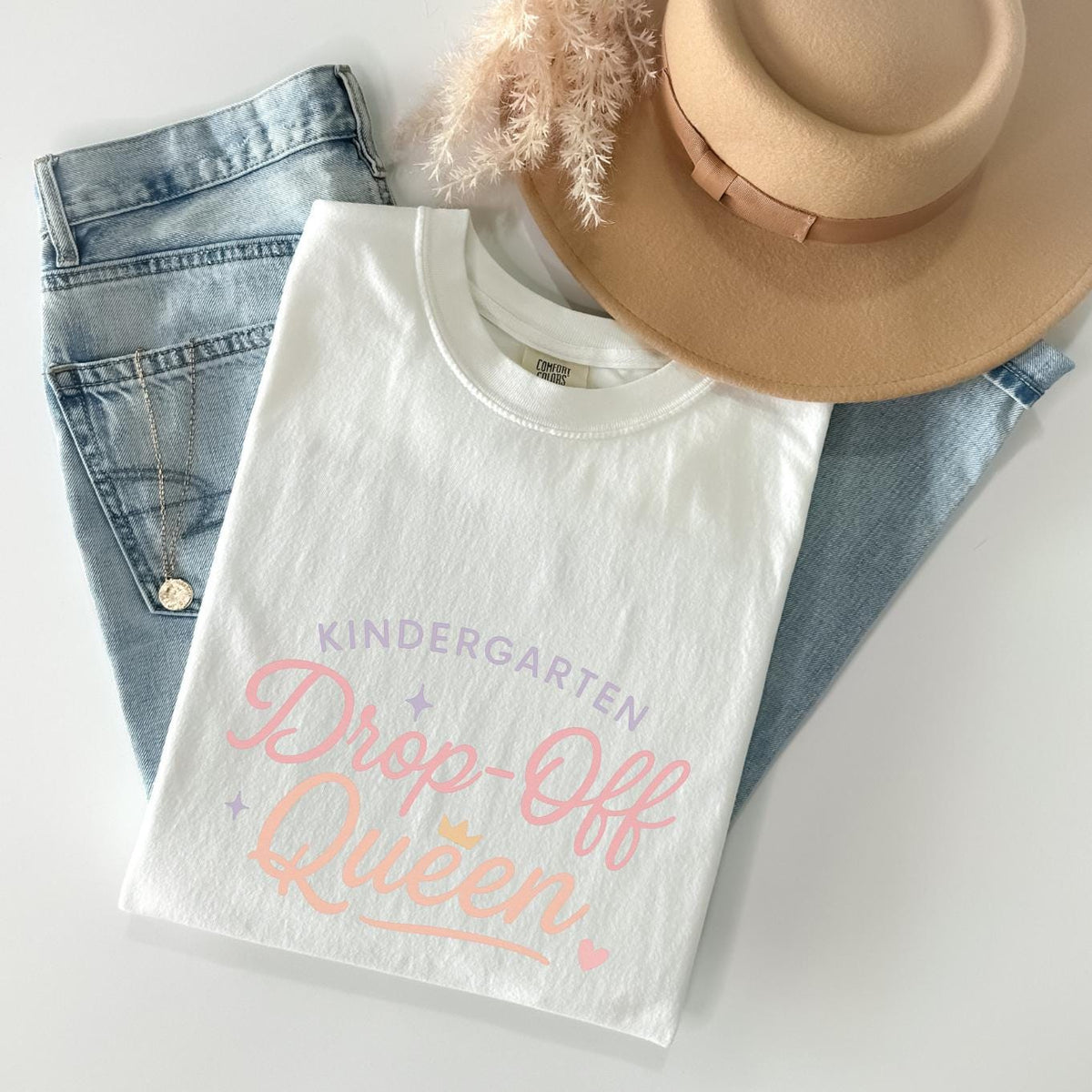 Kindergarten Drop-Off Queen Tee