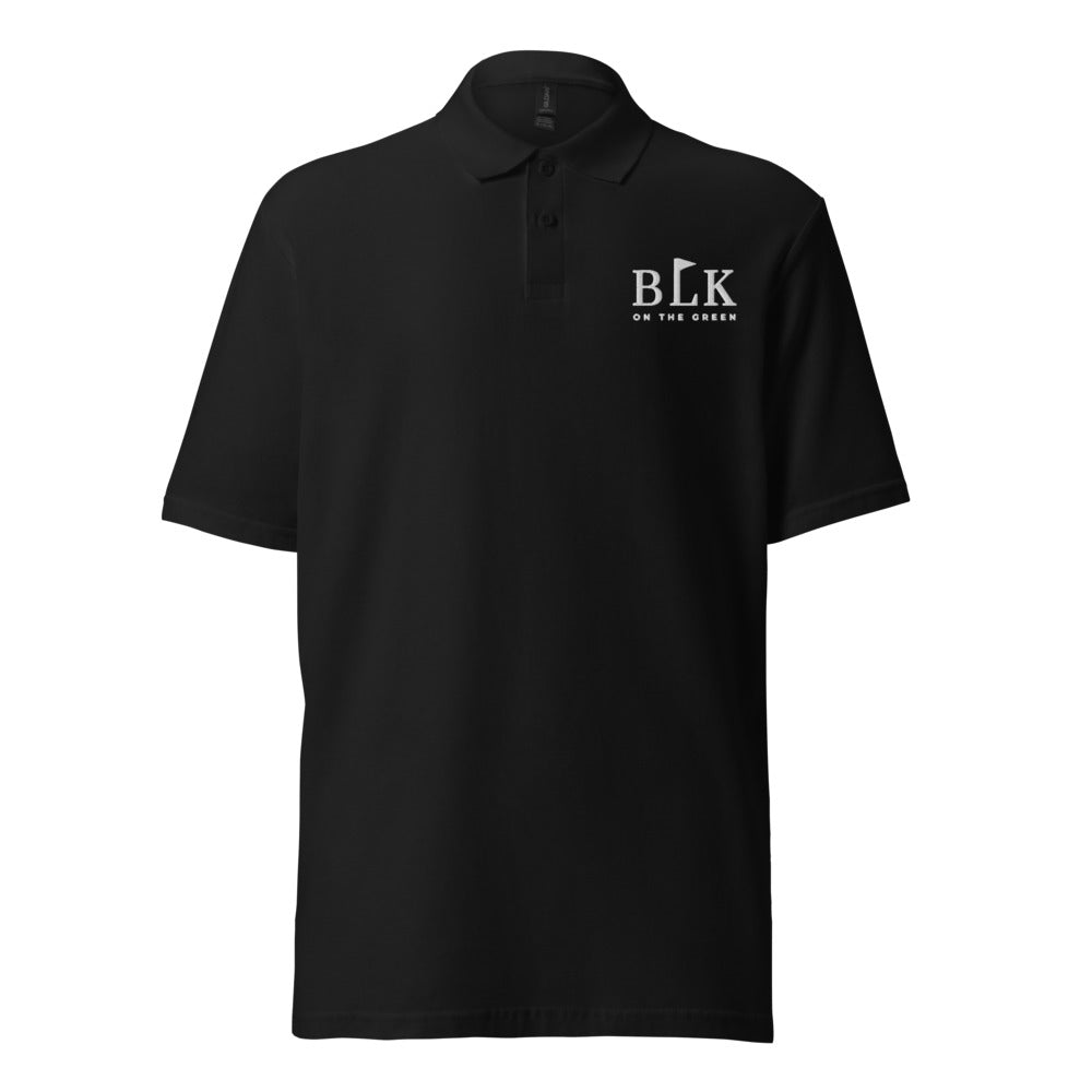 BLK on the Green, clubhouse polo, black