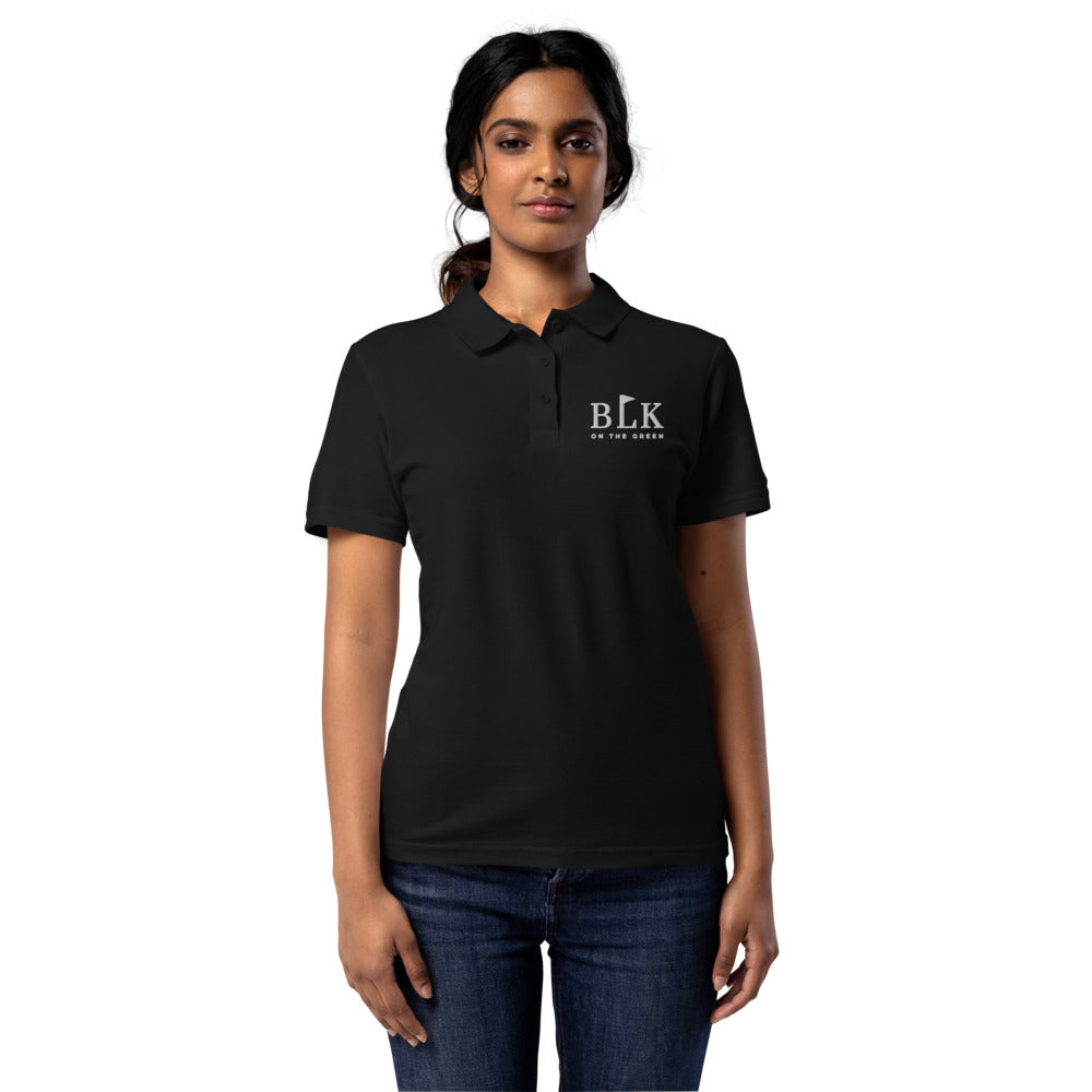 BLK on the Green, clubhouse polo womens, black