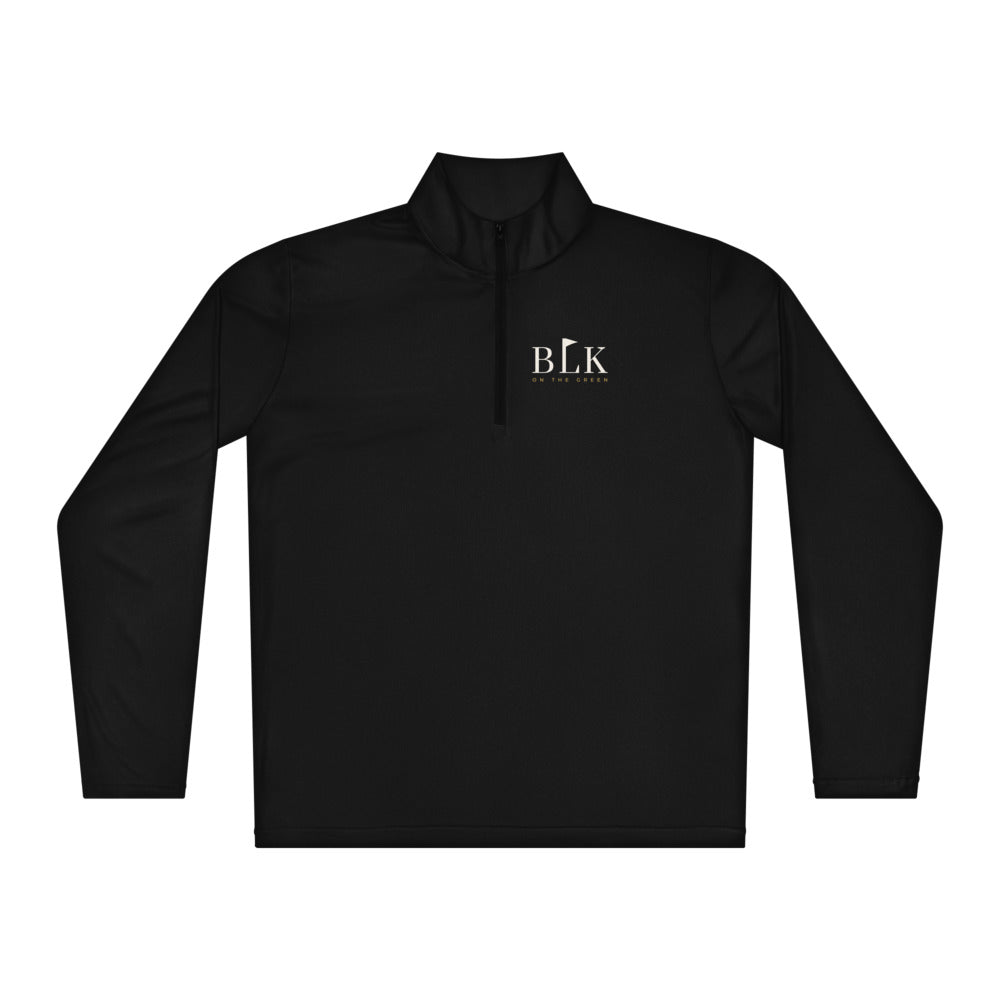 BLK on the Green, fairway quarter zip, black