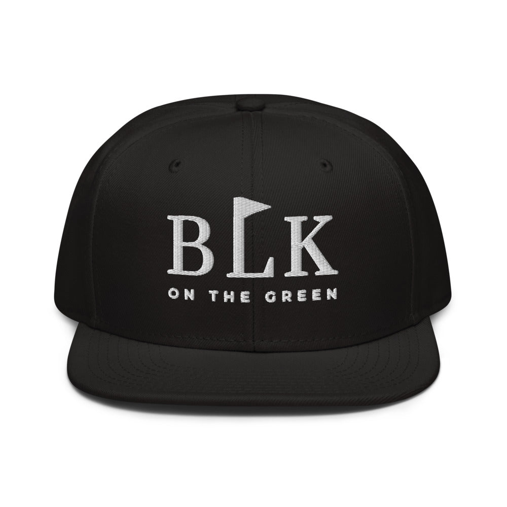 BLK on the Green, tee box snapback, black