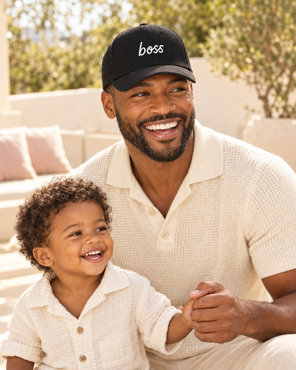 Lifestyle photo of the Boss Dad Cap