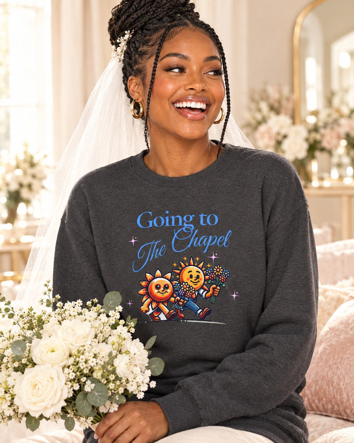 Lifestyle photo of the Going to the Chapel Sweatshirt