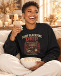Lifestyle photo of the Camp Blackpine Drip Sweatshirt