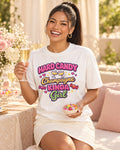 Lifestyle photo of the Hard Candy & Champagne Kinda Girl Shirt