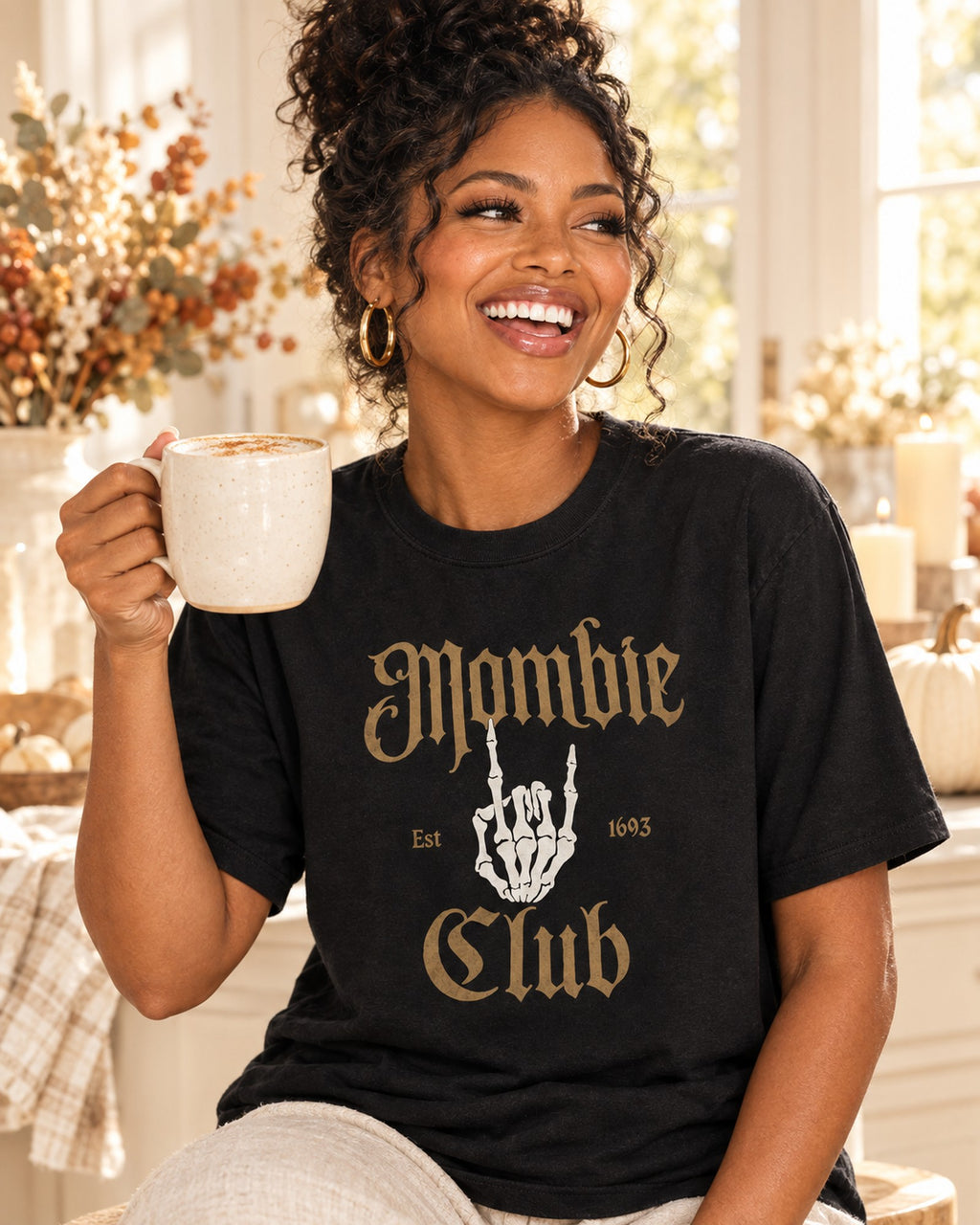 Lifestyle photo of the Mombie Club Tee