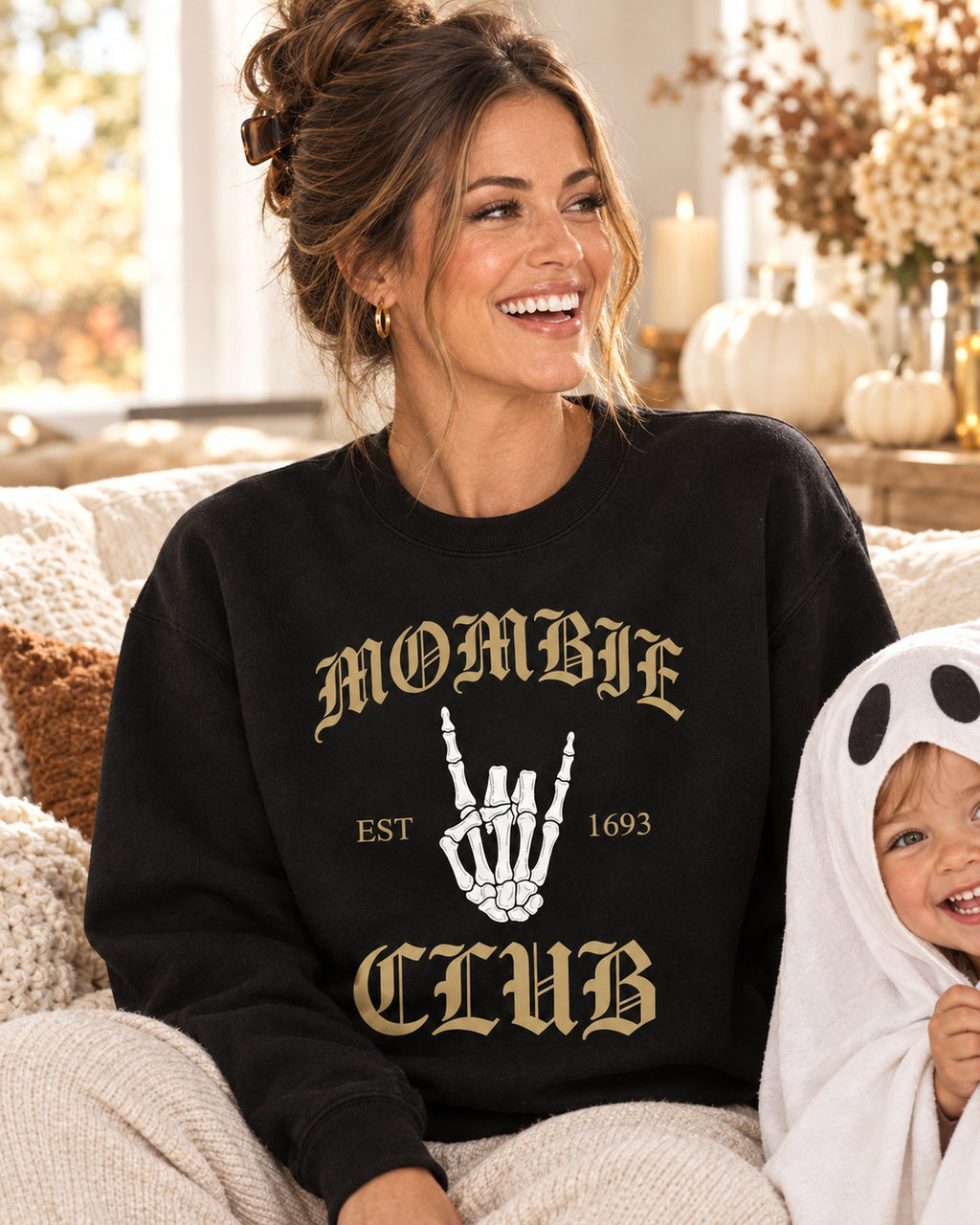 Lifestyle photo of the Mombie Club Sweatshirt