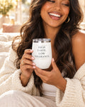 Lifestyle photo of the High Taste Low Tolerance Wine Tumbler